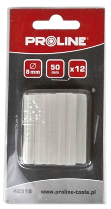 Изображение Wkady klejowe Pro-Line 8 mm x 50 mm przezroczyste 12 szt. 42918