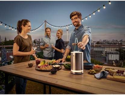 Attēls no WMF Ambient, Glass bottle, Wine, Stainless steel, 237 mm, 14.3 cm, 1.1 kg