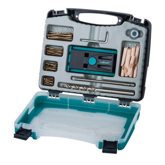 Изображение Wolfcraft Zestaw do wykonywania niewidocznych pocze w drewnie Undercover Jig (4642000)