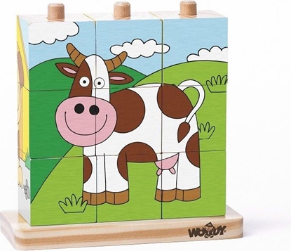 Attēls no Woodyland Klocki szecienne na palikach farma