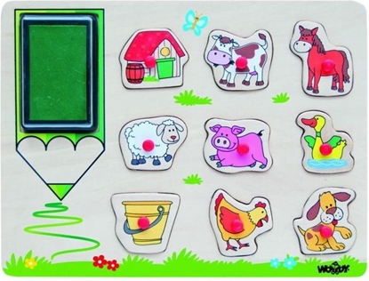 Attēls no Woodyland Piecztki i ukadanka 2 w 1 farma