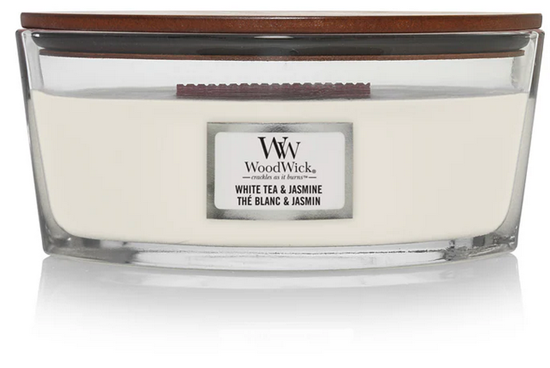Изображение WoodWick White Tea & Jasmine Ellipse Candle 453,6 g