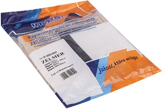 Picture of Worek do odkurzacza Zelmer Papierowy 5 sztuk + 2 filtry