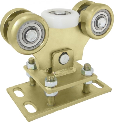 Attēls no Zabi Wózek wahliwy z regulacj wski 5 rolek metal do profili 80x80mm cianka 5mm WR-5M-80M