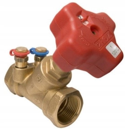 Изображение Zawór równowacy STRÖMAX 4017-M, z kryz pomiarow do pomiaru rónicy cinienia, figura skona, z kocówkami pomiarowymi, kvs 6,50, DN 25