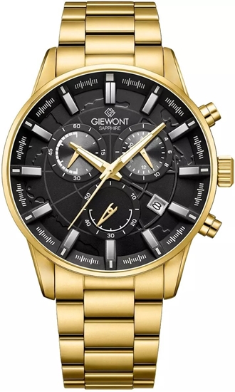 Picture of Zegarek Giewont Zegarek Mski Chronograph Sapphire Zoto Czarny GW4580-B4