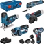 Изображение Zestaw elektronarzdzi Bosch Bosch 5-piece 12-volt tool set, GSR + GOP + GHO + GWS + GST (blue, 3x Li-ion battery, XL-BOXX)