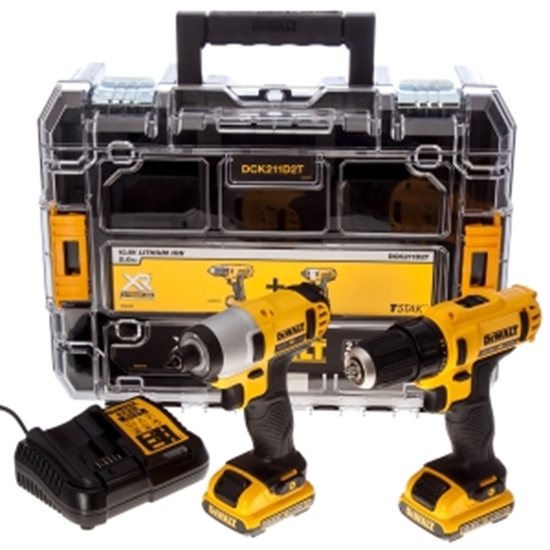 Picture of Zestaw elektronarzdzi Dewalt 6-elementowy (DCK211D2T-QW)