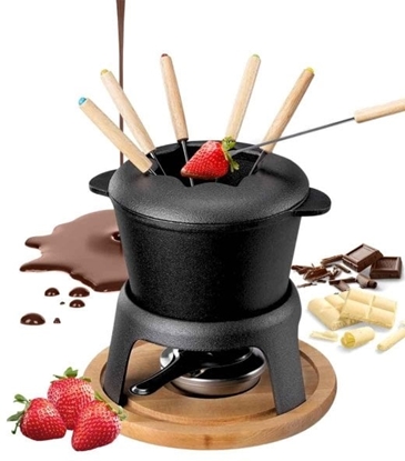 Изображение ZESTAW ELIWNY HAGE DO FONDUE DLA 6 OSÓB Z PODGRZEWACZEM