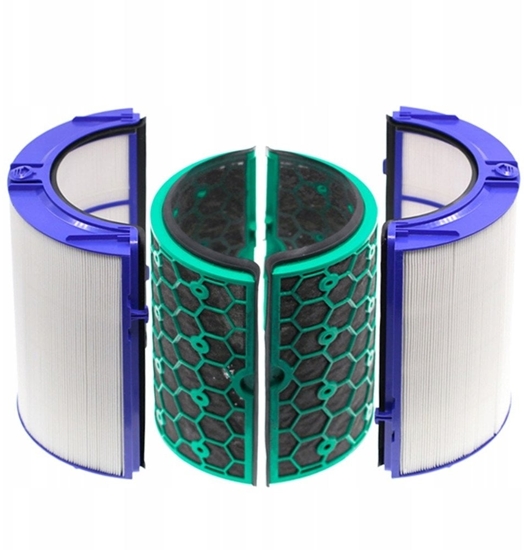 Изображение Zestaw Filtrów 2 Filtr Hepa H13 + Wglowy Do Dyson Hp04 Hp05 Tp04 Tp05 Dp04 / Tp04 Hepa Filter