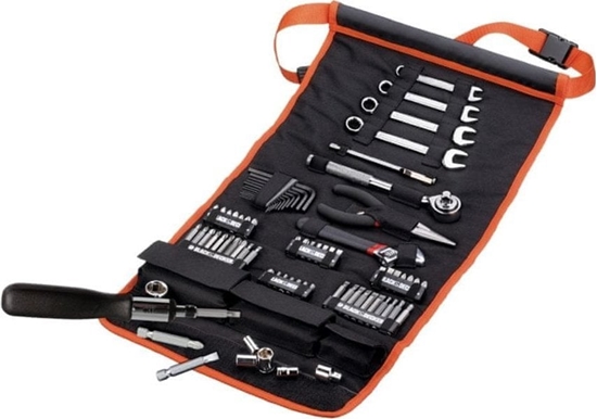 Picture of Zestaw narzdzi Black+Decker BLACK+DECKER Mechanic Set with Roll Bag 76 Piece Tool Set (Black/Orange)