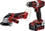 Picture of Zestaw narzdzi Einhell Einhell Tool set TE-TK 18/2 Li Kit (red/black, Cordless drill driver and Cordless angle grinder, Li-Ion battery 4.0Ah)