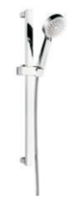 Attēls no Zestaw prysznicowy Hydroland Kwadro przesuwny chrom (N.KWA)