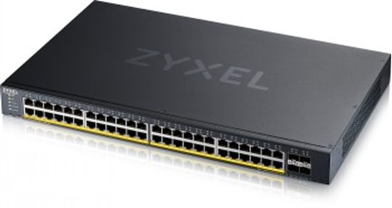 Picture of ZYXEL XGS1935-52HP, 52 PORT LITE-L3 SMART MANAGED POE SWITCH, 48X GIGABIT POE AND 4X 10G SFP+, HYBRID MODE, STANDALONE OR NEBULAFLEX CLOUD, 375 WATT POE (5Y WARRANTY)