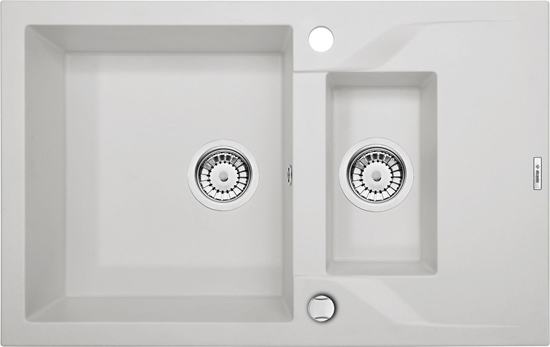 Picture of Zlewozmywak Deante  1,5-komorowy Andante z krótkim ociekaczem 49 x 78cm alabaster (ZQN_A513)