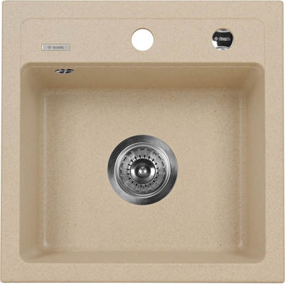 Изображение Zlewozmywak Deante  1-komorowy Zorba bez ociekacza 44 x 44cm piaskowy (ZQZ 7103)