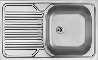 Picture of Zlewozmywak Deante Tango ZM5_311L Stal dekor, ociekacz po lewej stronie