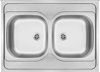 Picture of Zlewozmywak Deante Tango ZM6_320N Stal dekor, gboko komory 140 cm