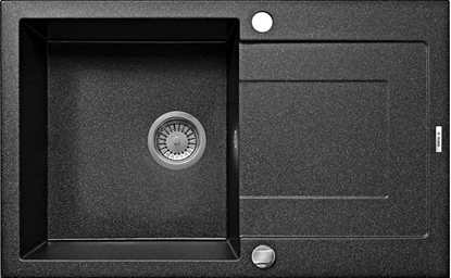 Attēls no Zlewozmywak Deante Zlewozmywak 1-komorowy Rapido z ociekaczem 49 x 78cm grafitowy (ZQK_2113)