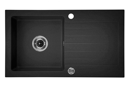 Изображение Zlewozmywak Deante Zlewozmywak 1-komorowy Zorba z ociekaczem szary metalik (ZQZ S113)