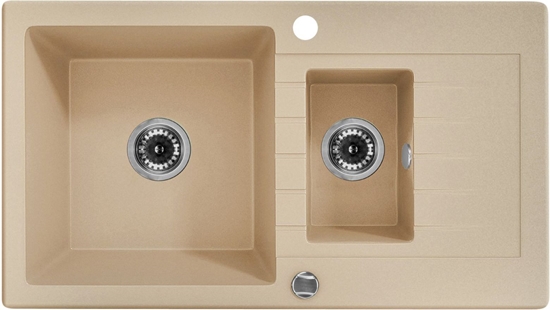 Picture of Zlewozmywak Deante Zorba 1.5-komorowy z ociekaczem piaskowy (ZQZ 7513)