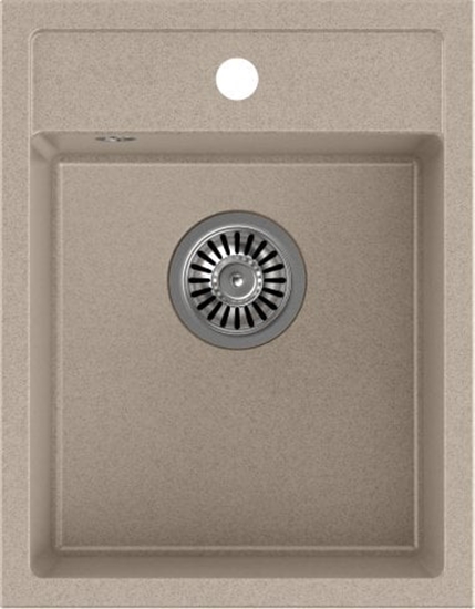 Picture of Zlewozmywak Quadron JOHNNY 90 Steingran zlewozmywak granitowy beowy 1-komorowy z/o (39x50x20), z syfonem stal szlachetna