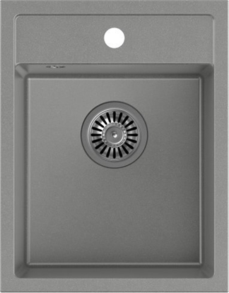 Picture of Zlewozmywak Quadron JOHNNY 90 Steingran zlewozmywak granitowy szary 1-komorowy z/o (39x50x20), z syfonem stal szlachetna
