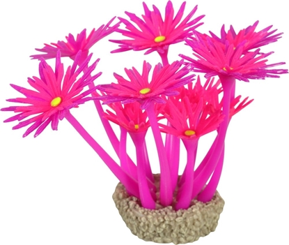 Изображение Zolux Ozdoba do akwarium FLOWERS 1 fioletowo-róowa fluorescencyjna