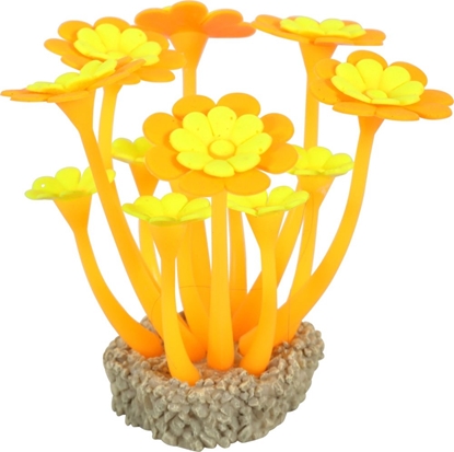 Изображение Zolux Ozdoba do akwarium FLOWERS 2 pomaraczowo óta fluorescencyjna