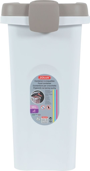 Изображение Zolux Pojemnik na ywno biay/jasnobrzowy 15L / 6kg (474346)