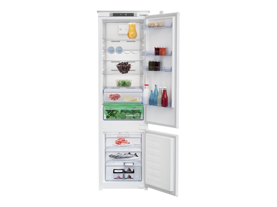 Picture of Beko BCNA306E42SN Refrigerator, E, Built-in, Combi, Height 1.935 cm, Fridge 215 L, White | BEKO