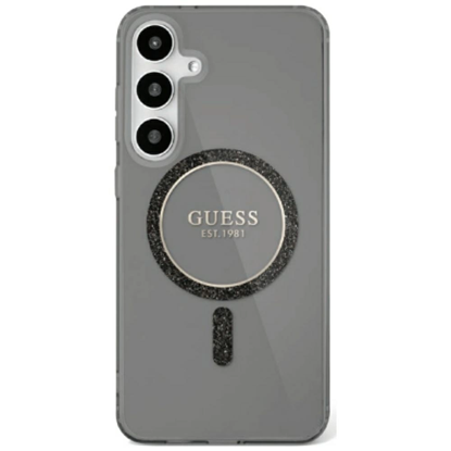 Attēls no Guess Glitter Circle Classic Logo MagSafe case for
