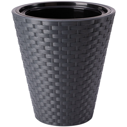 Attēls no Puķu pods Rattana 40cm, pelēks