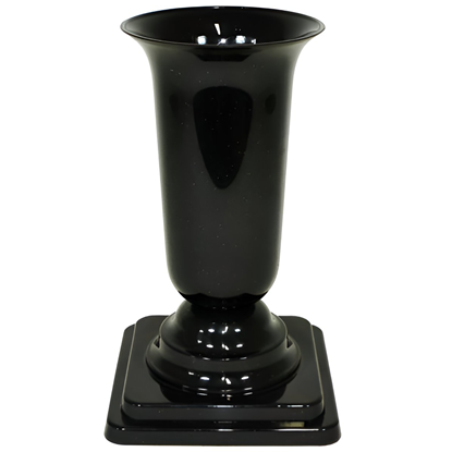 Attēls no Puķu pods-vāze uz paliktņa Dama melns