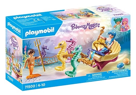 Изображение Zestaw figurek Princess Magic 71500 Podwodni mieszkańcy z powozem koników morskich