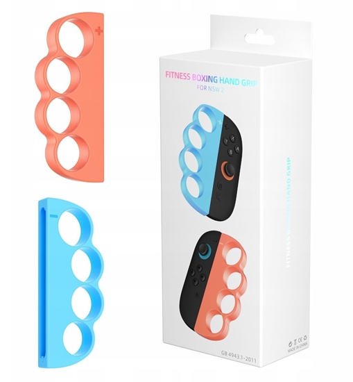 Picture of 2x Uchwyt Bokserski Box Na Joy-con Nintendo Switch 2 / Nsw2 / Fitness Boxing / Jys-ns2298 / Niebieski - Pomaraczowy