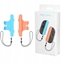 Picture of 2x Uchwyt Grip Na Joycon Joy-con Pionowy + Pasek Nintendo Switch 2 / Nsw 2 / Jys-ns2280 / Niebieski - Pomaraczowy