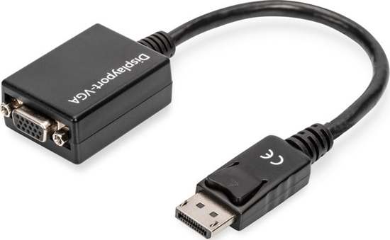 Picture of Adapter AV Digitus DisplayPort - D-Sub (VGA) czarny (AK-340403-001-S)