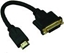 Изображение Adapter AV MicroConnect HDMI - DVI-D czarny (DVIHDMI15CM)