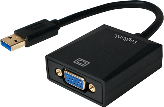 Picture of Adapter USB LogiLink USB - VGA Czarny  (UA0231)