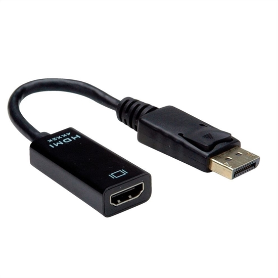 Picture of Adapteris  DisplayPort v1.2 > HDMI, M > F, 15cm, Value