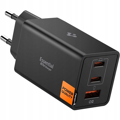 Изображение adowarka Spigen ESSENTIAL EE673EU 3-PORT NETWORK CHARGER 67W BLACK