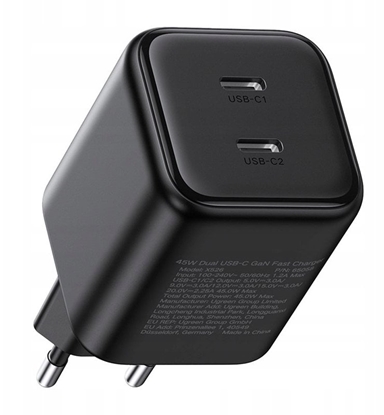 Picture of adowarka Ugreen adowarka Dual USB-C 45W X526 (czarny)