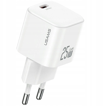 Attēls no adowarka Usams adowarka sieciowa JC Series CC289 25W GaN Mini Fast Charger USB-C white