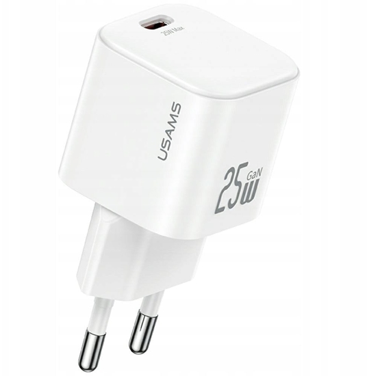Picture of adowarka Usams adowarka sieciowa JC Series CC289 25W GaN Mini Fast Charger USB-C white