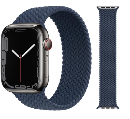 Picture of APPLE PASEK APPLE WATCH BRAIDED SOLO LOOP ML6J3ZM/A 44/45/46/49MM SIZE 5 ABYSS BLUE ORYGINALNA PLOMBA