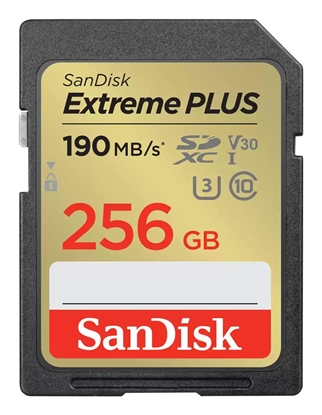 Picture of Atmiņas karte SanDisk Extreme PLUS 256GB SDXC