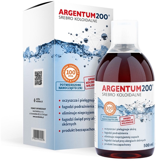 Picture of Aura Herbals Argentum200 Sebro Koloidalne 100ppm tonik 500ml