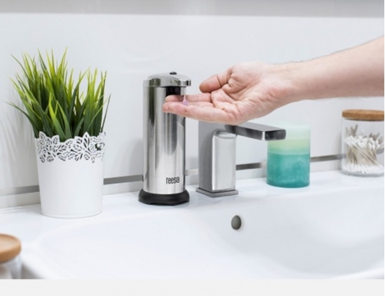 Picture of Automātiskais bezkontakta putu ziepju dozators ar metāla korpusu, mitrumizturīgs IPX3 | Tessa™