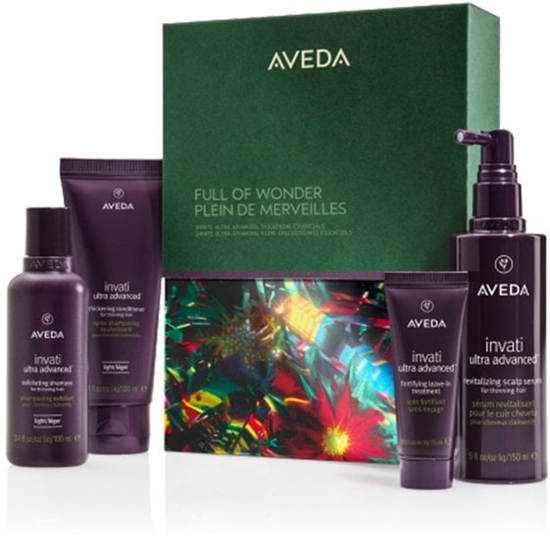Изображение AVEDA_SET Full of Wonder Invati Ultra Advanced szampon do wosów 100ml + odywka do wosów 100ml + kuracja do wosów 25ml + serum do skóry gowy 150ml